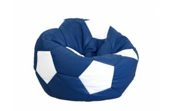 Кресло-мешок мяч сине-белый