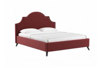 Кровать 1400 с основанием Фаина Блиц 09 карминно-красный