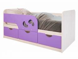 Кровать детская Минима Лего лиловый сад