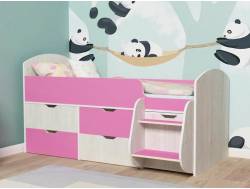Кровать Малыш-7 Винтербер-Розовый