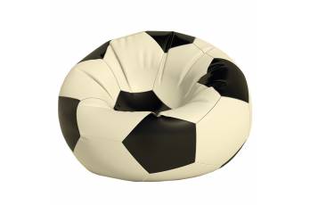 Кресло-мешок Мяч средний черно-белый