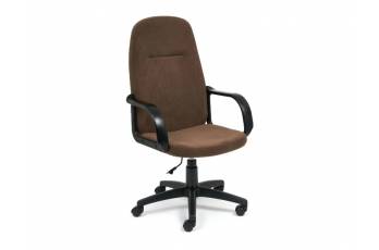 Кресло офисное Leader флок коричневый