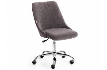 Кресло офисное Swan флок серый