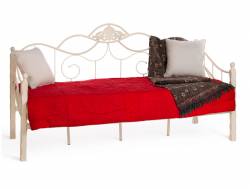 Кровать металлическая Canzona Wood slat base 900х2000 Белый
