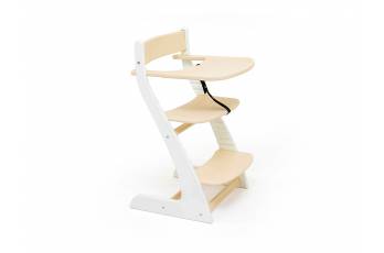 Растущий стул Усура со столиком бело-бежевый