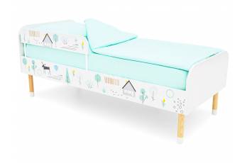 Кровать Stumpa Классика с бортиком рисунок Ферма