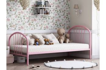Кровать металлическая Эвора Розовый