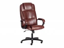 Кресло офисное Bergamo кожзам коричневый 2 TONE