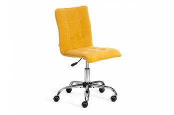 Кресло офисное Zero велюр горчичный