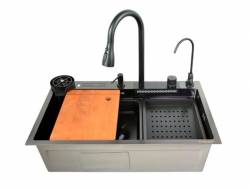 Мойка Dikalan KN754508 из нержавеющей стали многофункциональная Черный