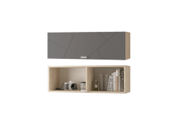 Шкаф настенный Скайлайн 900 с дверкой графит