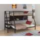 Двухъярусная кровать Толедо 1П черный венге