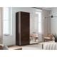 Шкаф-купе Прайм 2-х дверный 1600 Зеркало/ДСП Венге