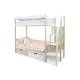 Двухъярусная кровать Svogen с ящиками бежево-белый