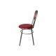 Стул №1 ДХ-7 с мягкой спинкой обивка малиновый
