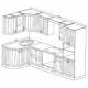 Кухонный гарнитур угловой Кантри 2,8х1,33 м
