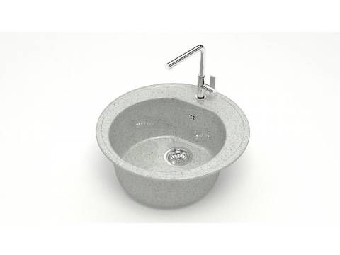 Мойка круглая Черая Z3Q10 светло-серая