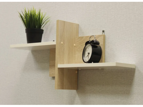 Полка настенная Д3 Белый-дуб сонома