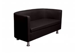 Диван черный кожаный Марс