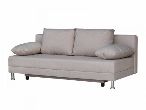 Диван Комфорт без подлокотников 4 подушки кэмел