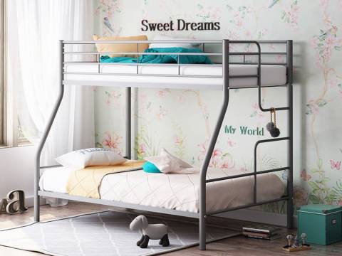 Двухъярусная кровать Гранада-3 серая