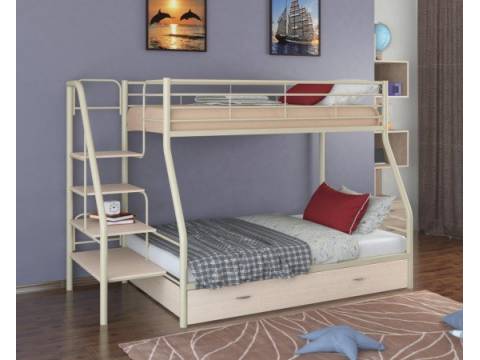 Двухъярусная кровать Толедо 1Я слоновая кость молочный
