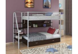Двухъярусная кровать Толедо ПЯ серый венге