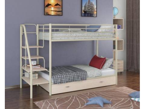 Двухъярусная кровать Толедо Я слоновая кость дуб молочный