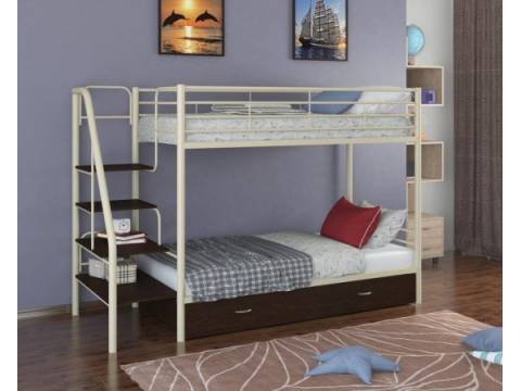 Двухъярусная кровать Толедо Я слоновая кость венге