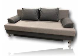 Диван бежево-коричневый Комфорт Еврокнижка