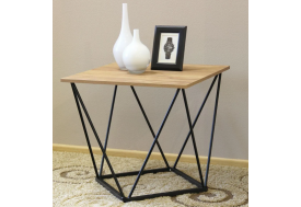 Стол журнальный Кристи Дуб крафт золотой- черный