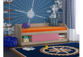 Кровать Соня 4 сонома-розовый