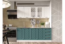 Кухня Агава МДФ 2000 акация белая-моренга