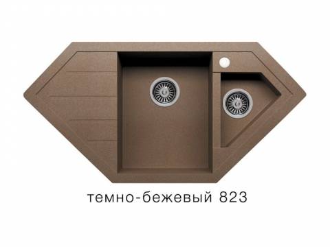 Кухонная мойка Tolero R-114 Темно-бежевый 823
