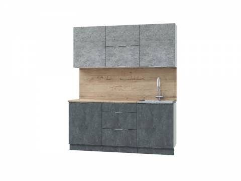 Кухонный гарнитур Асти Бетон 1800