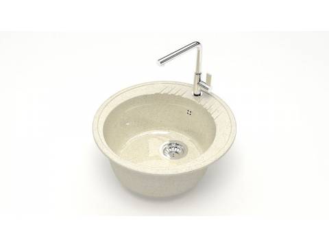 Мойка круглая Лексия Z6Q2 беж