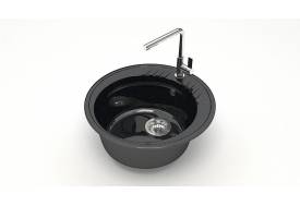 Мойка круглая Лексия Z6Q4 черный