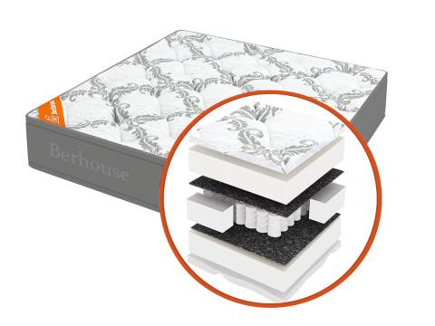 Матрас Mega холкон TFK Gray Night 140х190