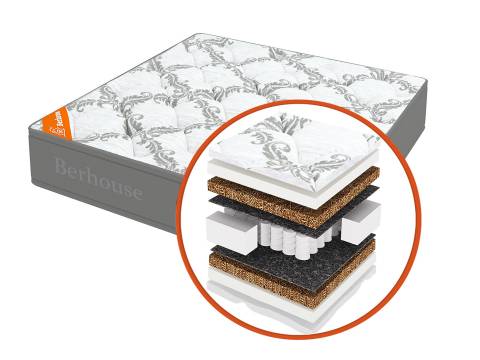 Матрас Mega кокос 10 TFK Gray Night 160х200