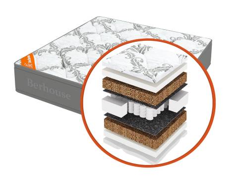 Матрас Mega кокос 20 TFK Gray Night 120х190