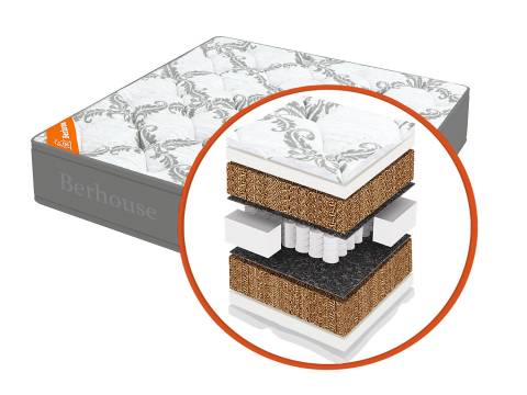 Матрас Mega кокос 30 TFK Gray Night 90х195