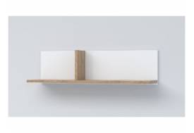 Полка навесная Эго Пл-1 белый глянец