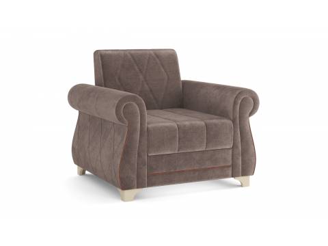 Кресло для отдыха Порто велюр тенерифе стоун