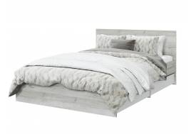 Кровать с ящиками Лори 1400 дуб серый