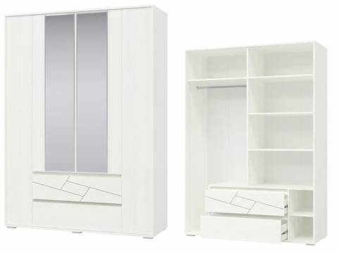 Шкаф 4-х дверный с ящиками Аделина 4-4833