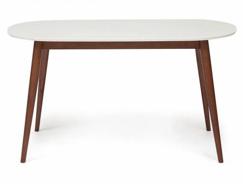 Стол обеденный Max Макс Белый-Коричневый
