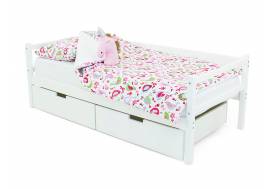 Кровать-тахта Svogen с ящиками белый