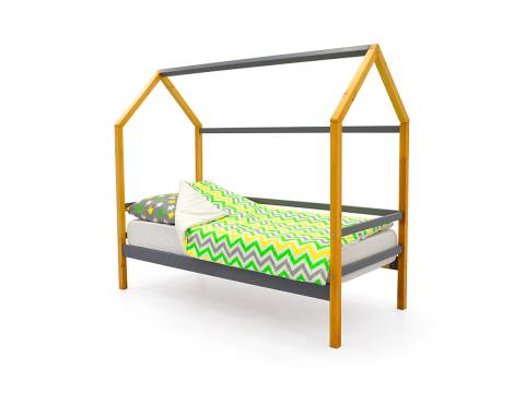 Кровать-домик Svogen дерево-графит