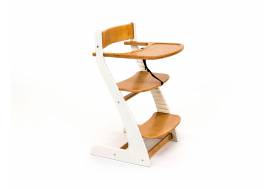 Растущий стул Усура со столиком белый-дерево