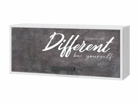 Шкаф настенный 850 Оливер Камень темный